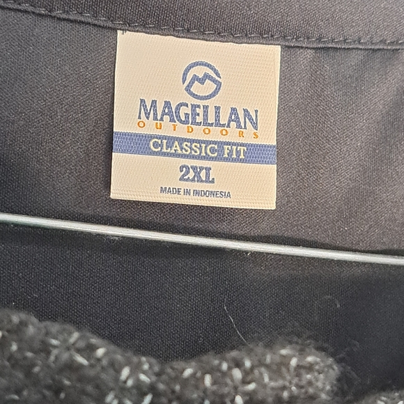 Magellan Outdoors Adventure Gear Quarter Snap Pullover Fleece 2XL Caviar NWT - Picture 6 of 11